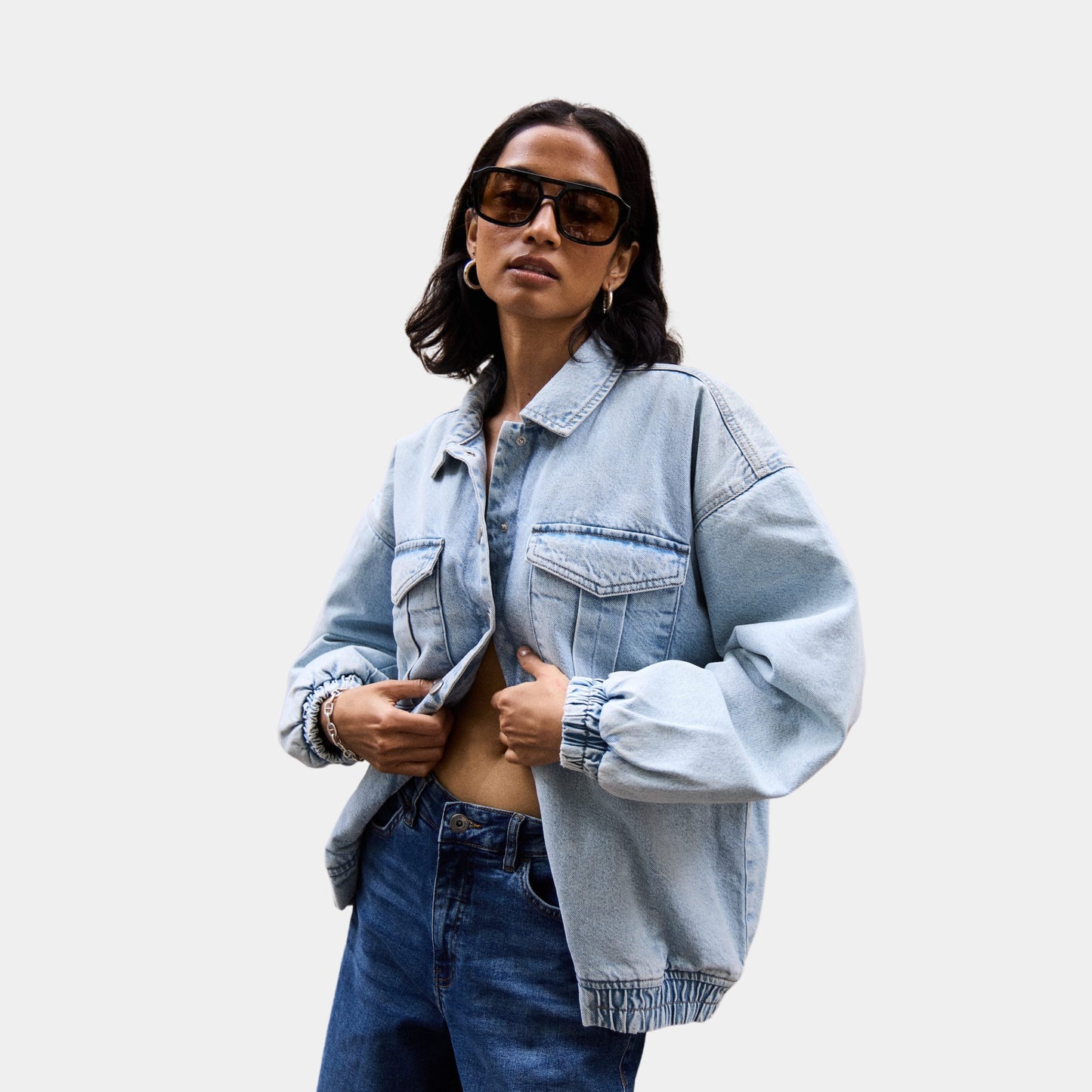 IHBOSSIE JA - light blue stone washed