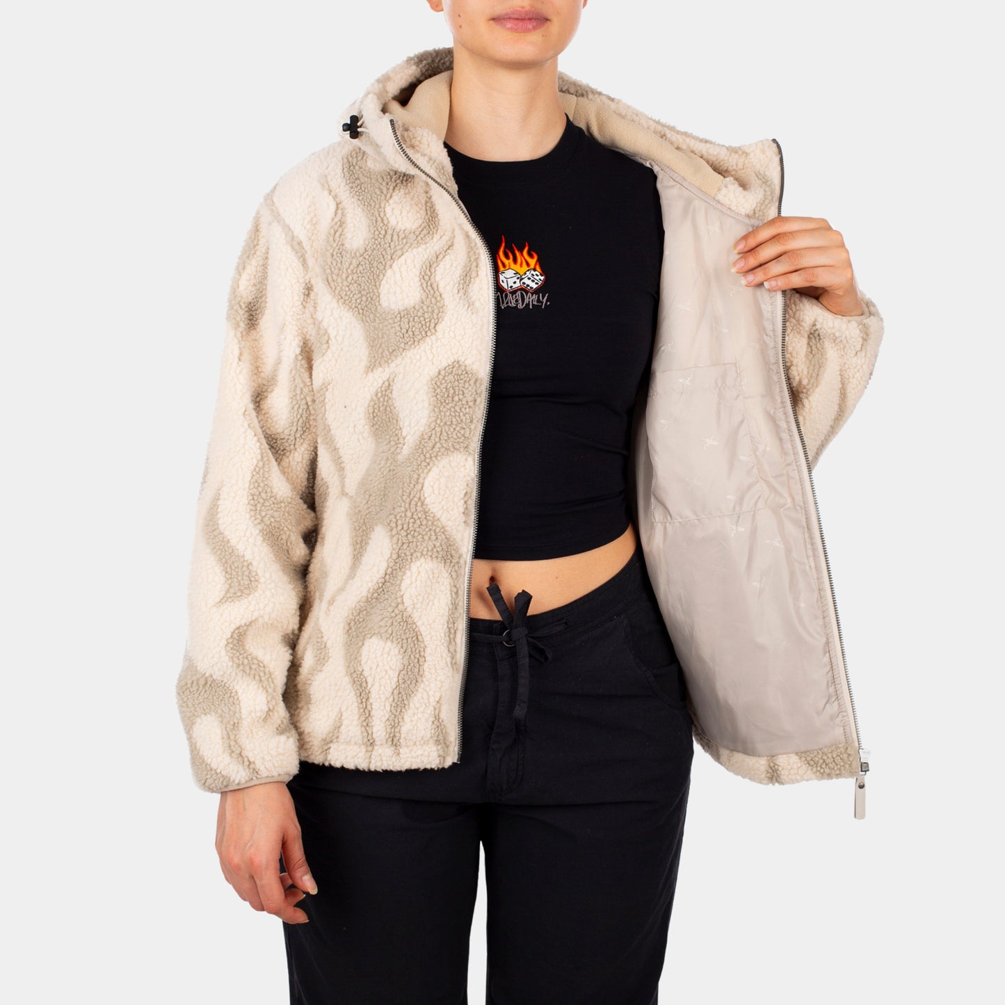 PAT TEDDY JACKET - beige