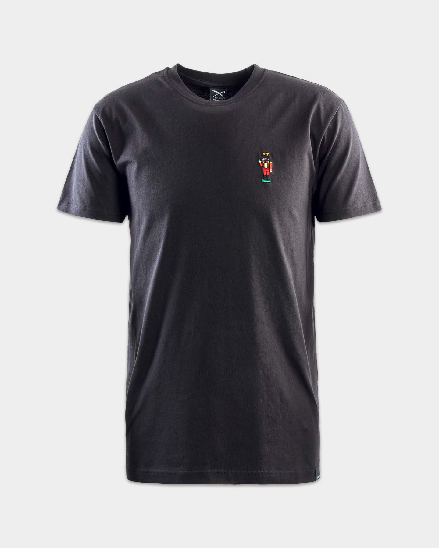 NUTCRAX EMB TEE - coal