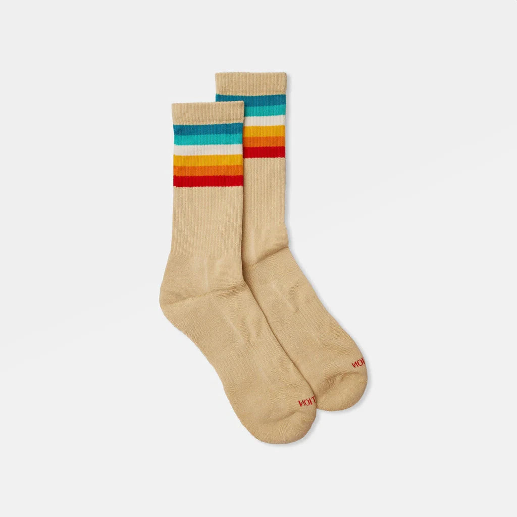 JACQUARD CREW SOCKS (8914) - beige