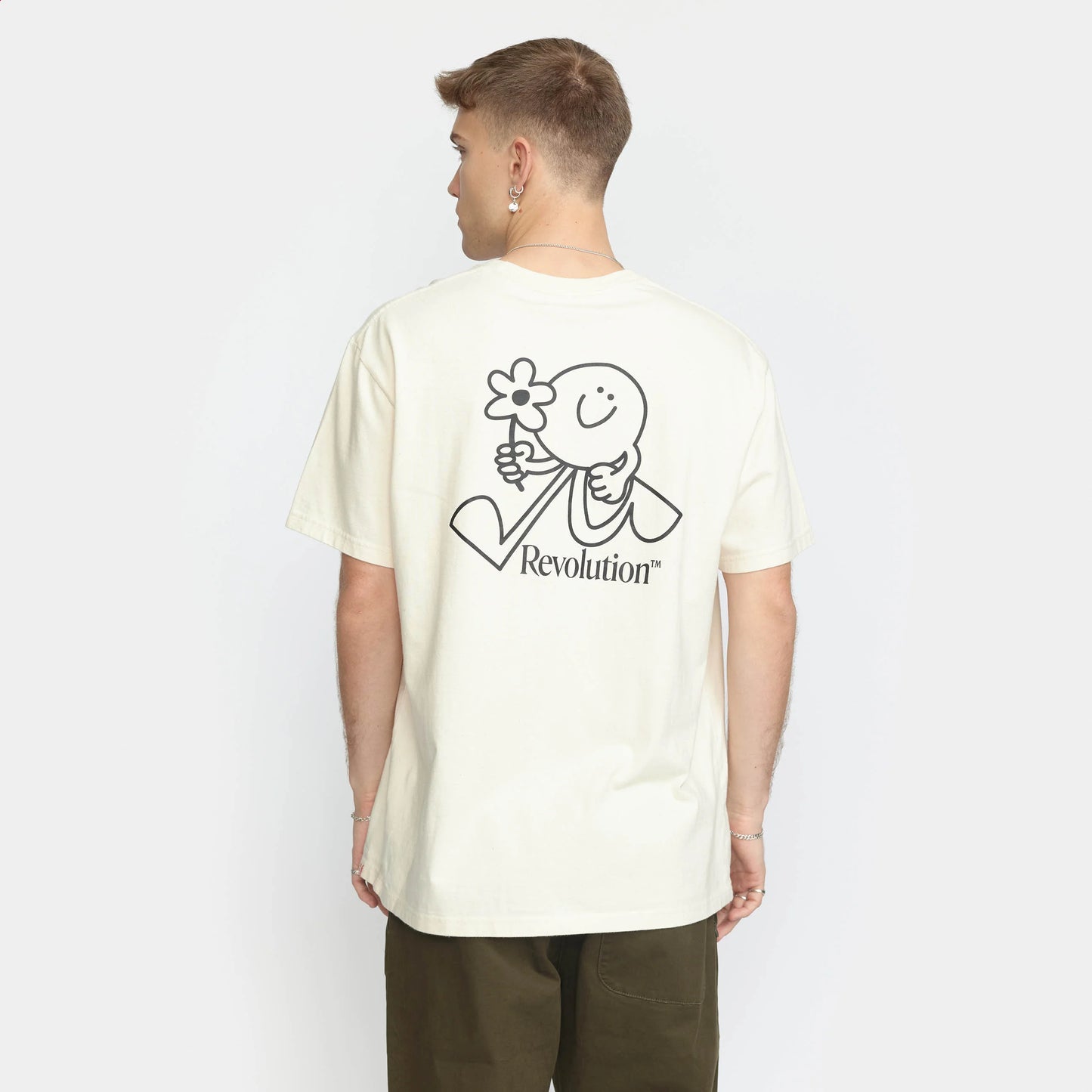 PRINTED T-SHIRT (1375) FLO - offwhite