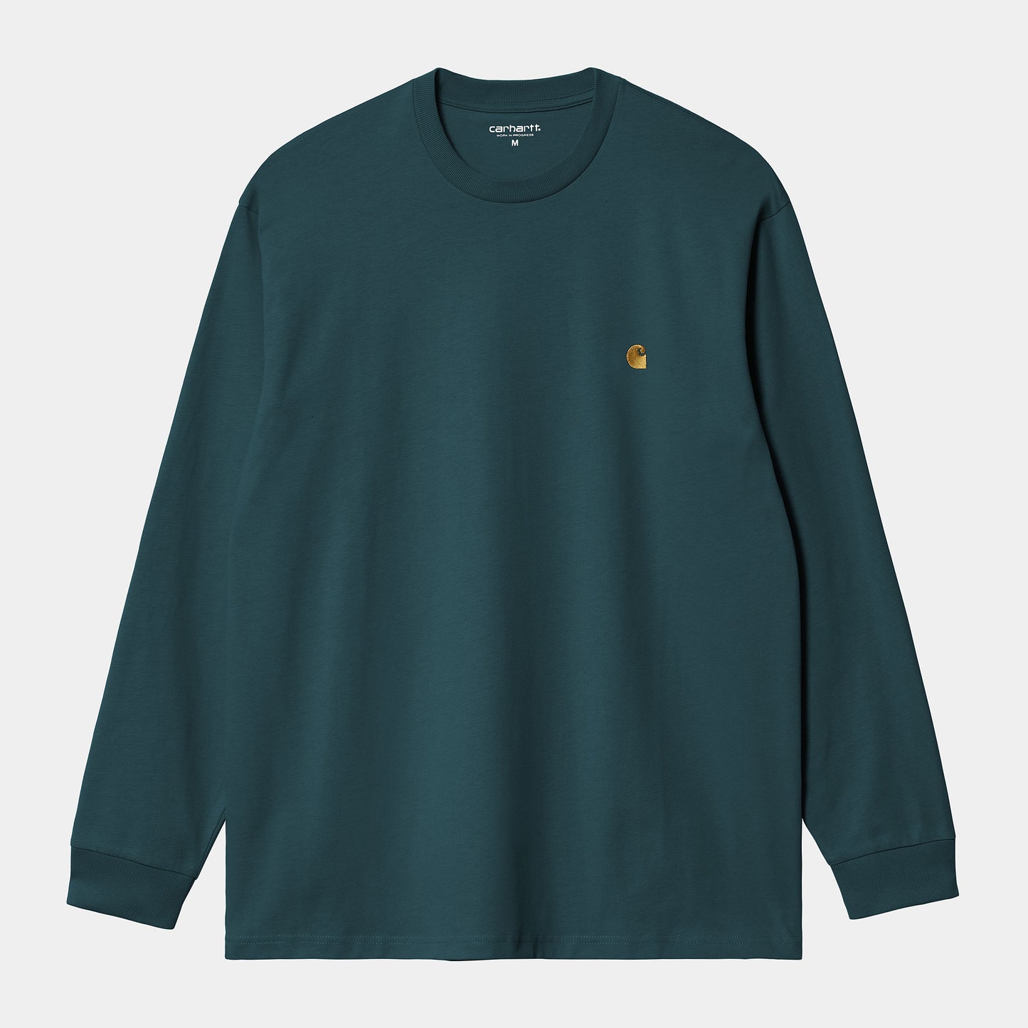 L/S CHASE T-SHIRT - duck blue/gold