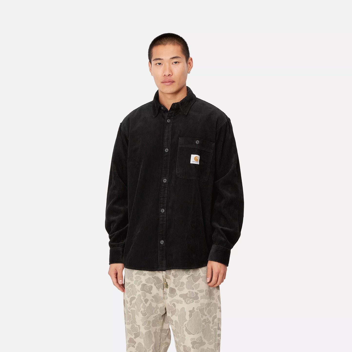 FLINT SHIRT - black rinsed