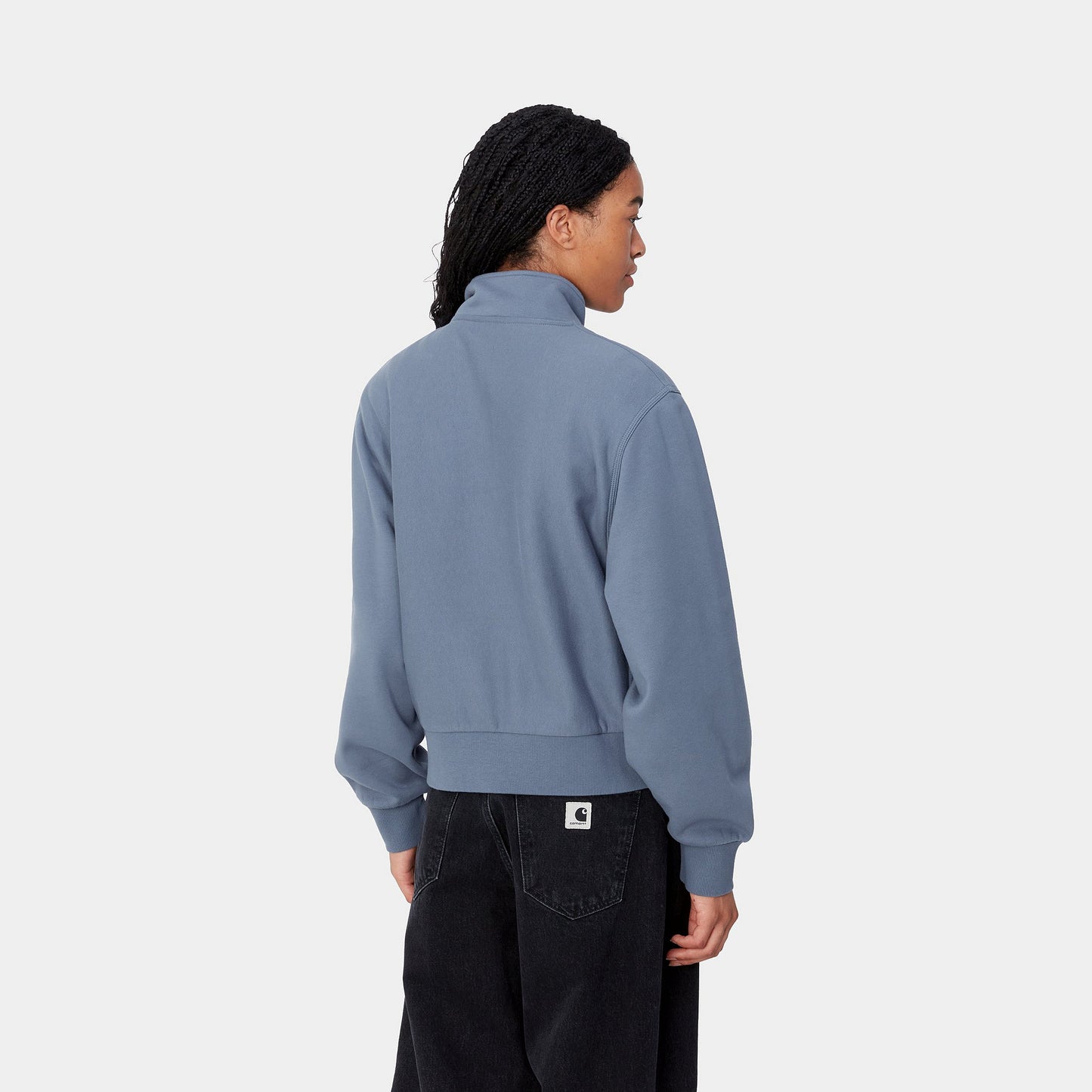 W' AMERICAN SCRIPT HIGH NECK SWEAT - positano