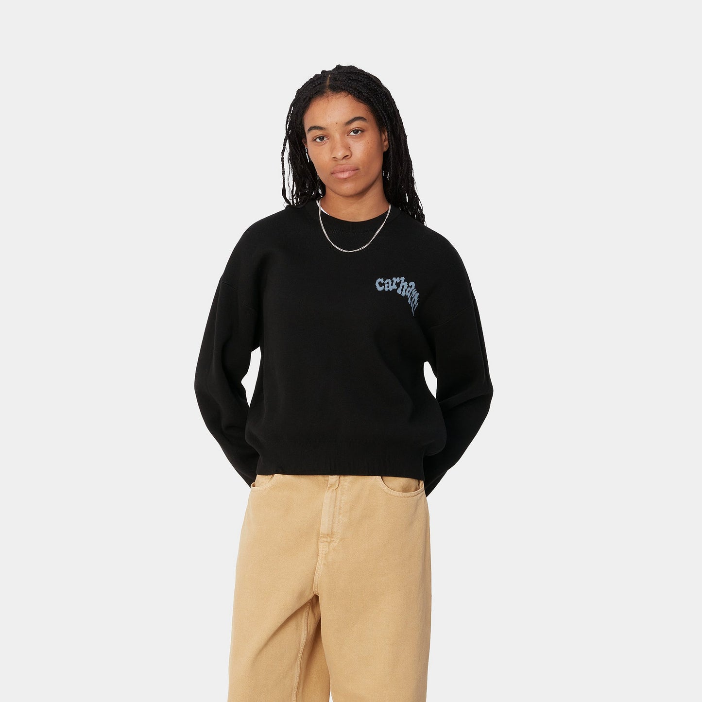 W' AMOUR SWEATER - black/misty sky