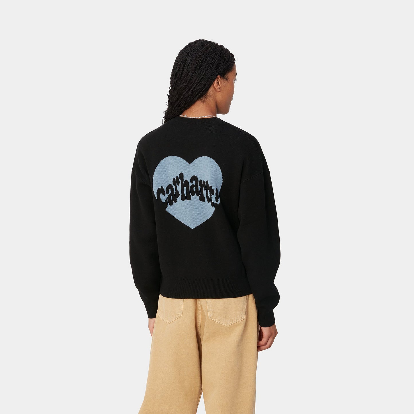 W' AMOUR SWEATER - black/misty sky