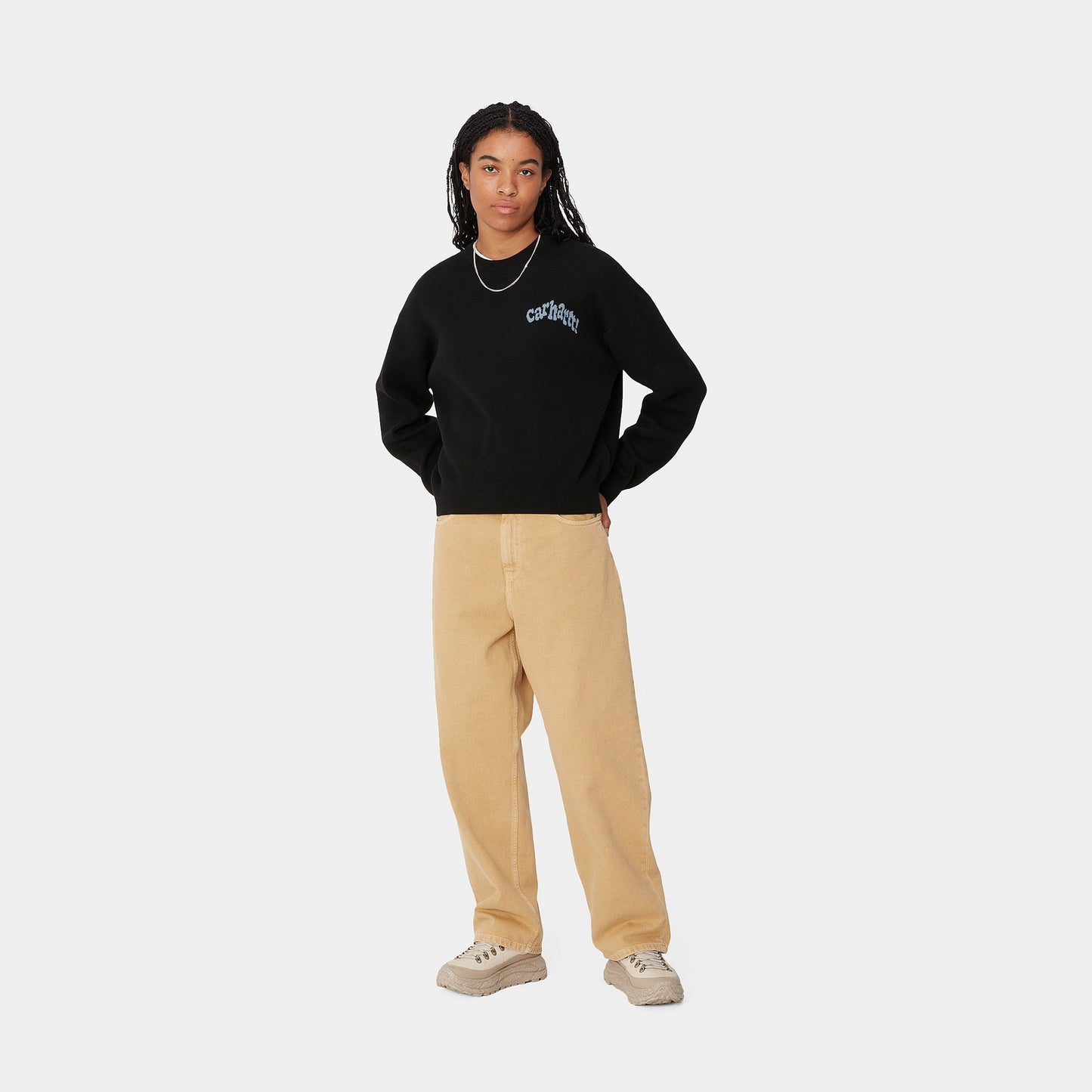 W' AMOUR SWEATER - black/misty sky