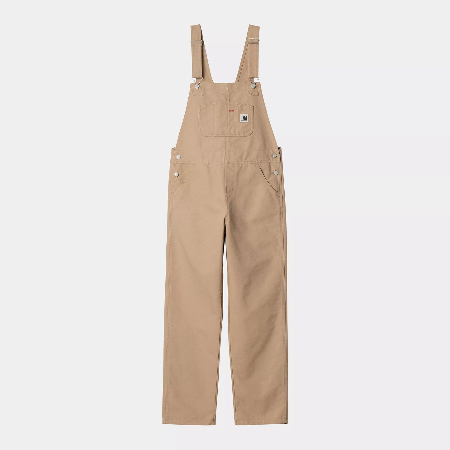 W' BIB OVERALL STRAIGHT - dusty h brown rinsed
