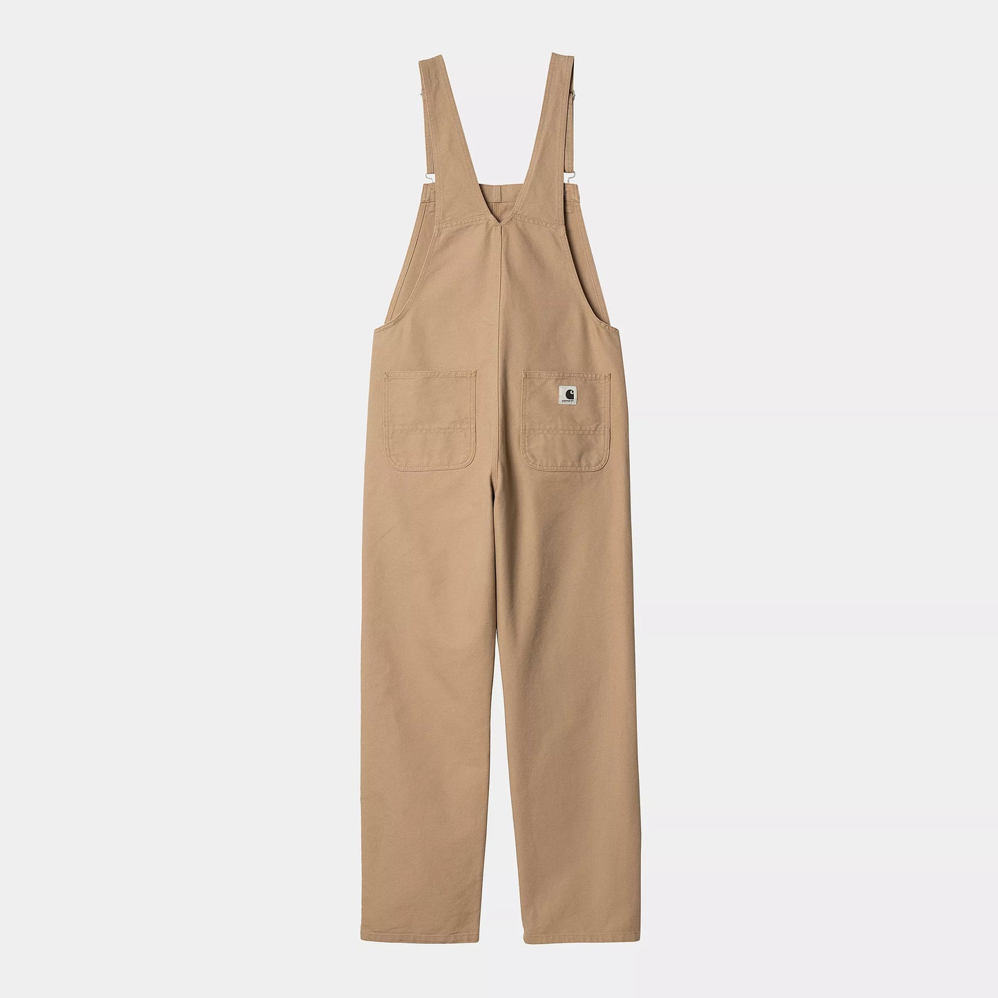 W' BIB OVERALL STRAIGHT - dusty h brown rinsed