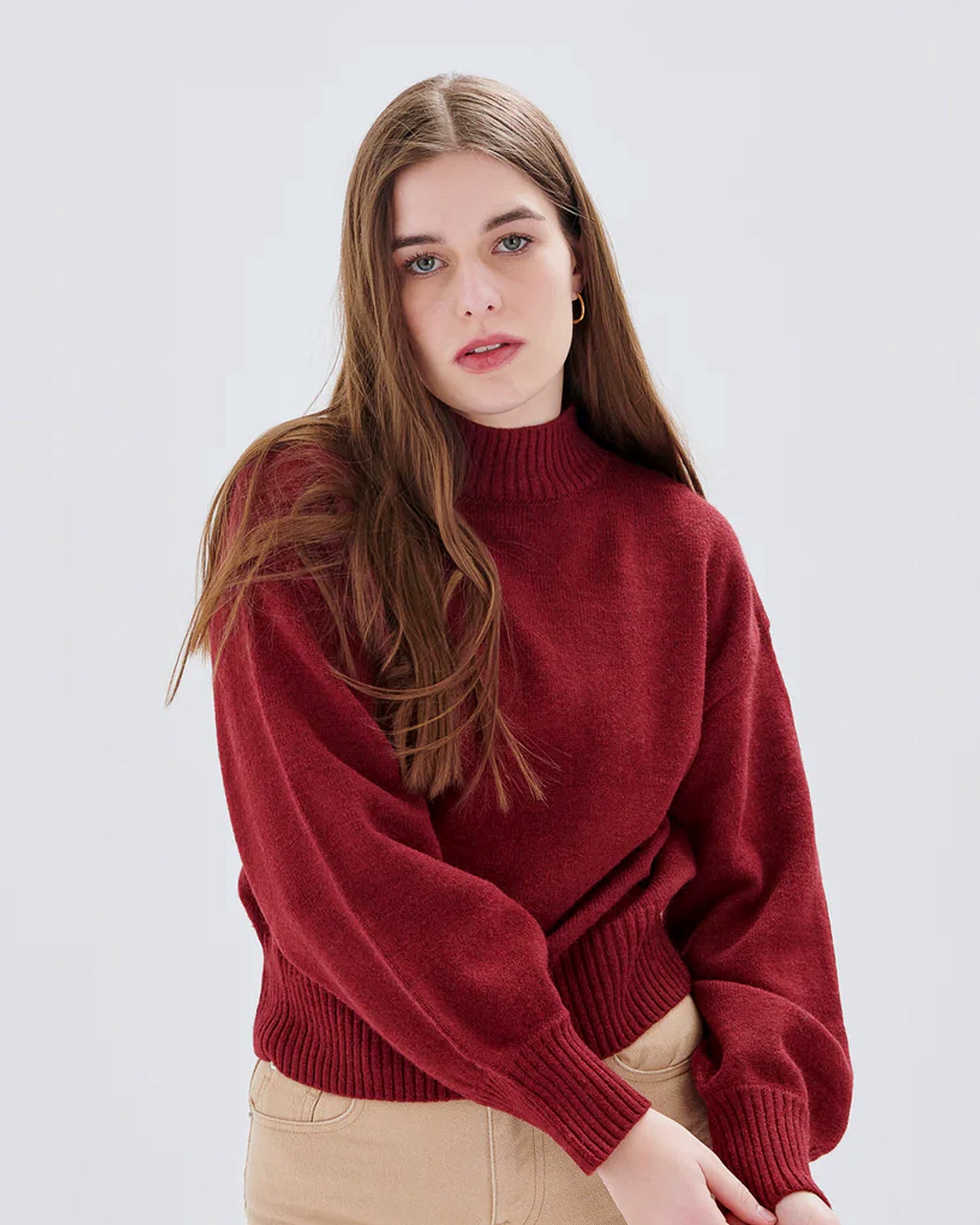 PULLOVER (41031) - bordeaux