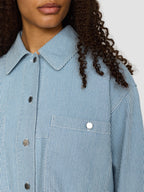 CROPPED SHIRT (33103) - blue