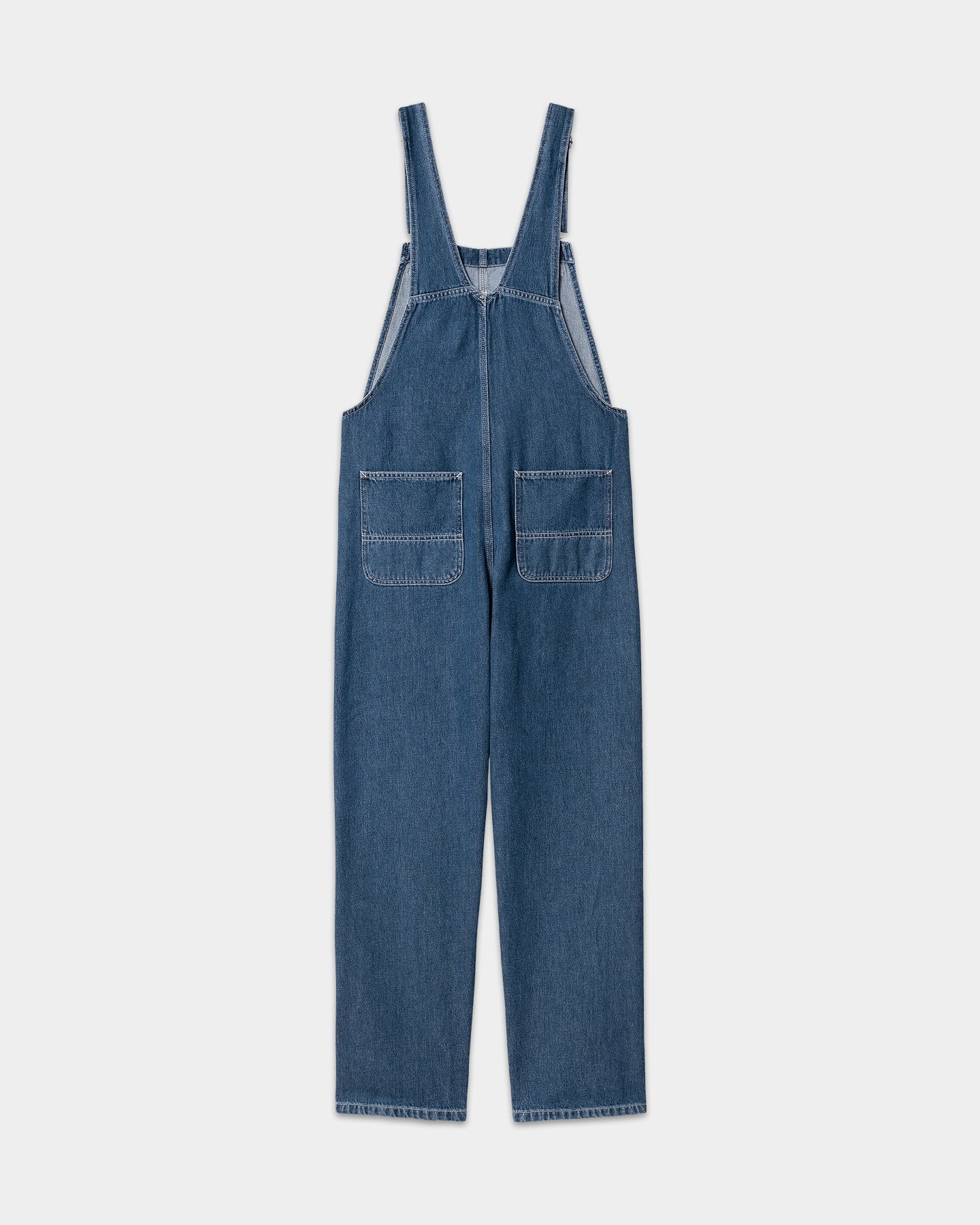 W' BIB OVERALL STRAIGHT - blue stone washed