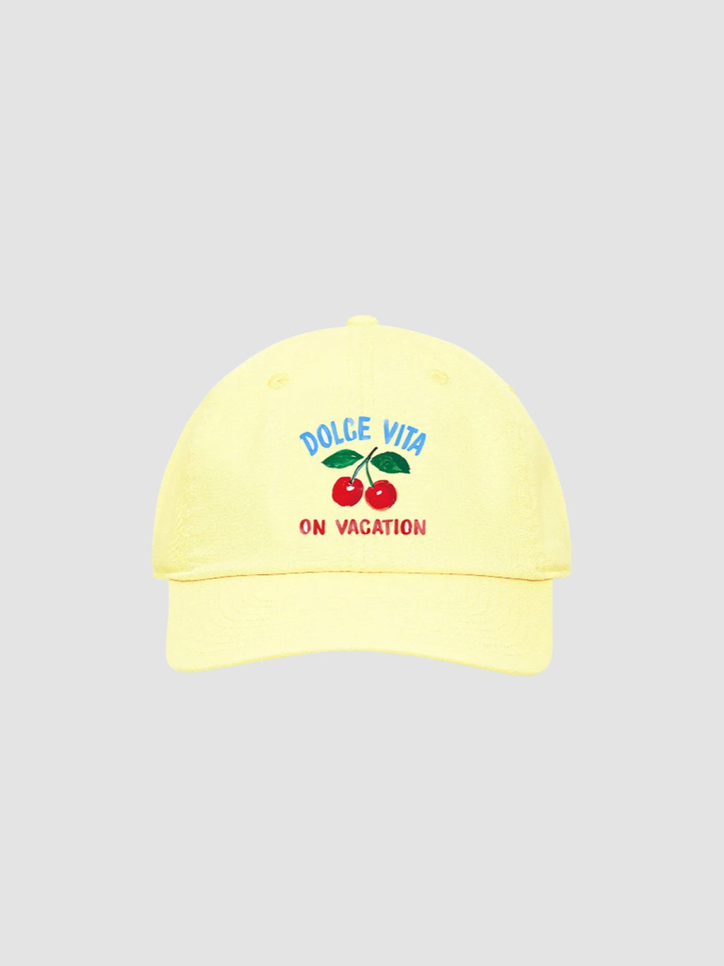 CHERRY CAP - pastel yellow