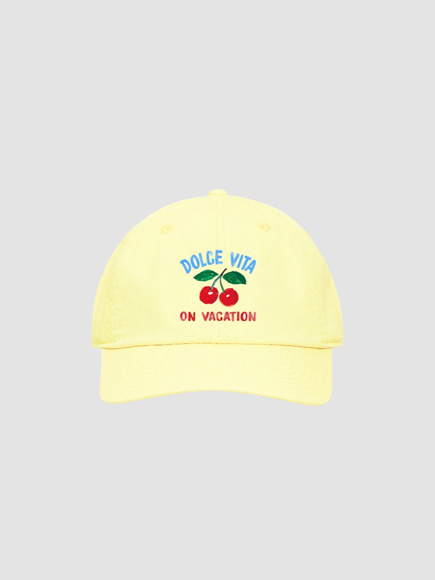 CHERRY CAP - pastel yellow
