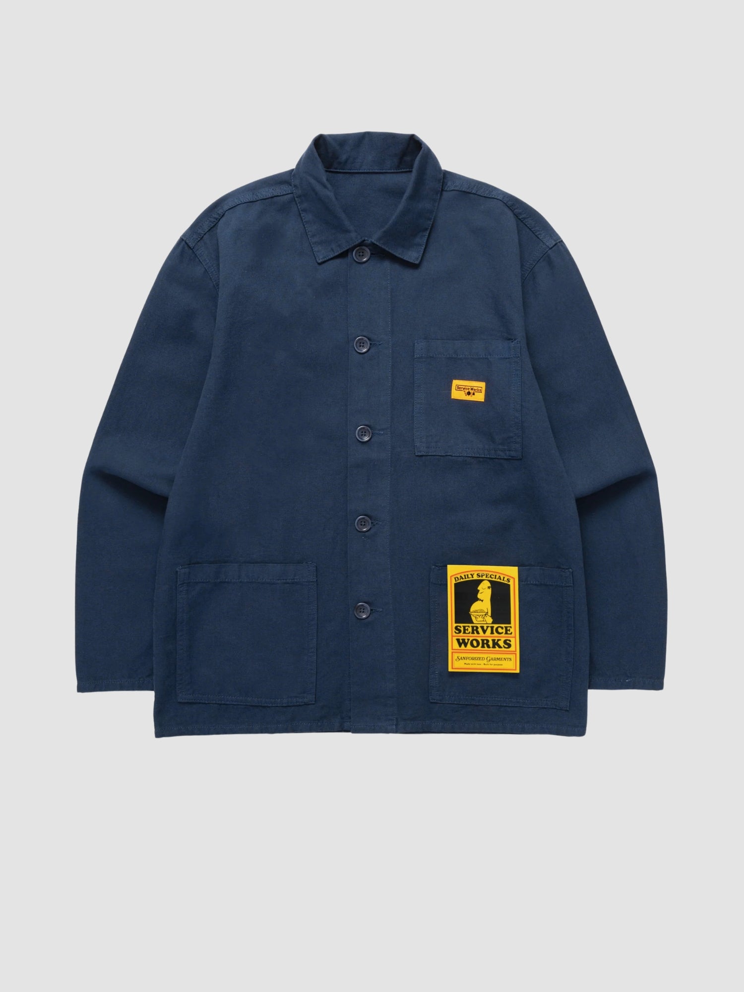 CANVAS CHORE SHIRT - dark navy