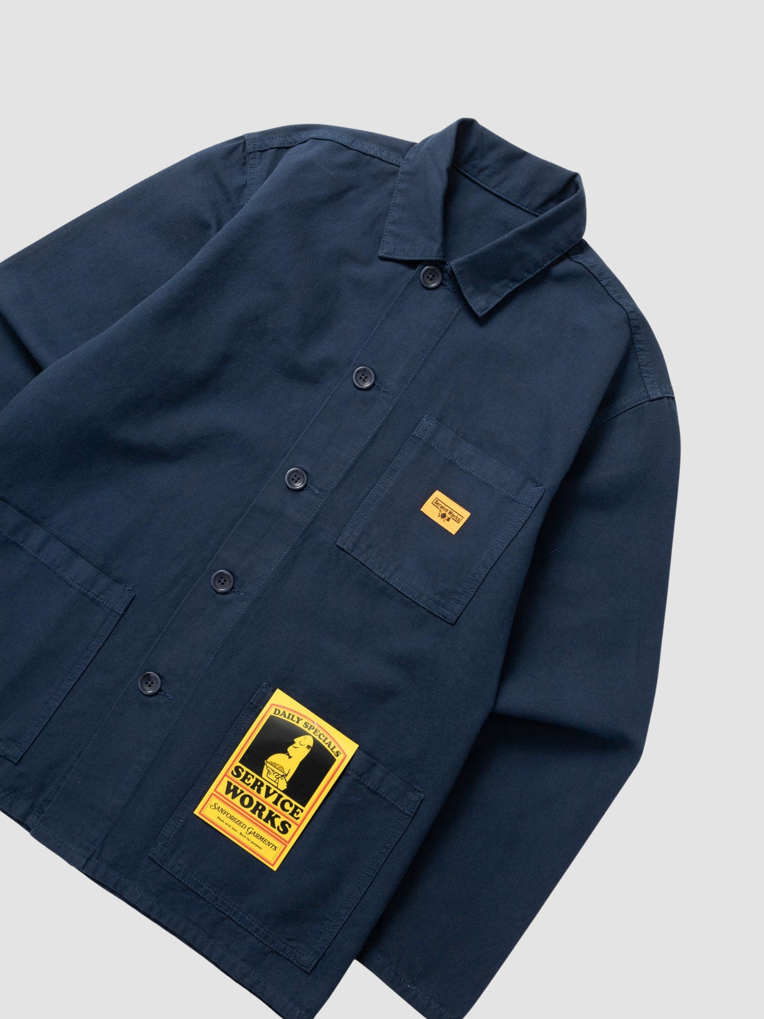 CANVAS CHORE SHIRT - dark navy
