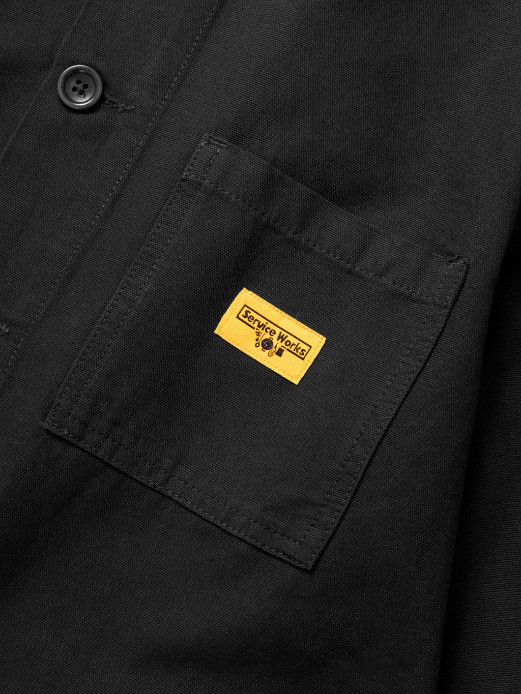 CANVAS CHORE SHIRT - black