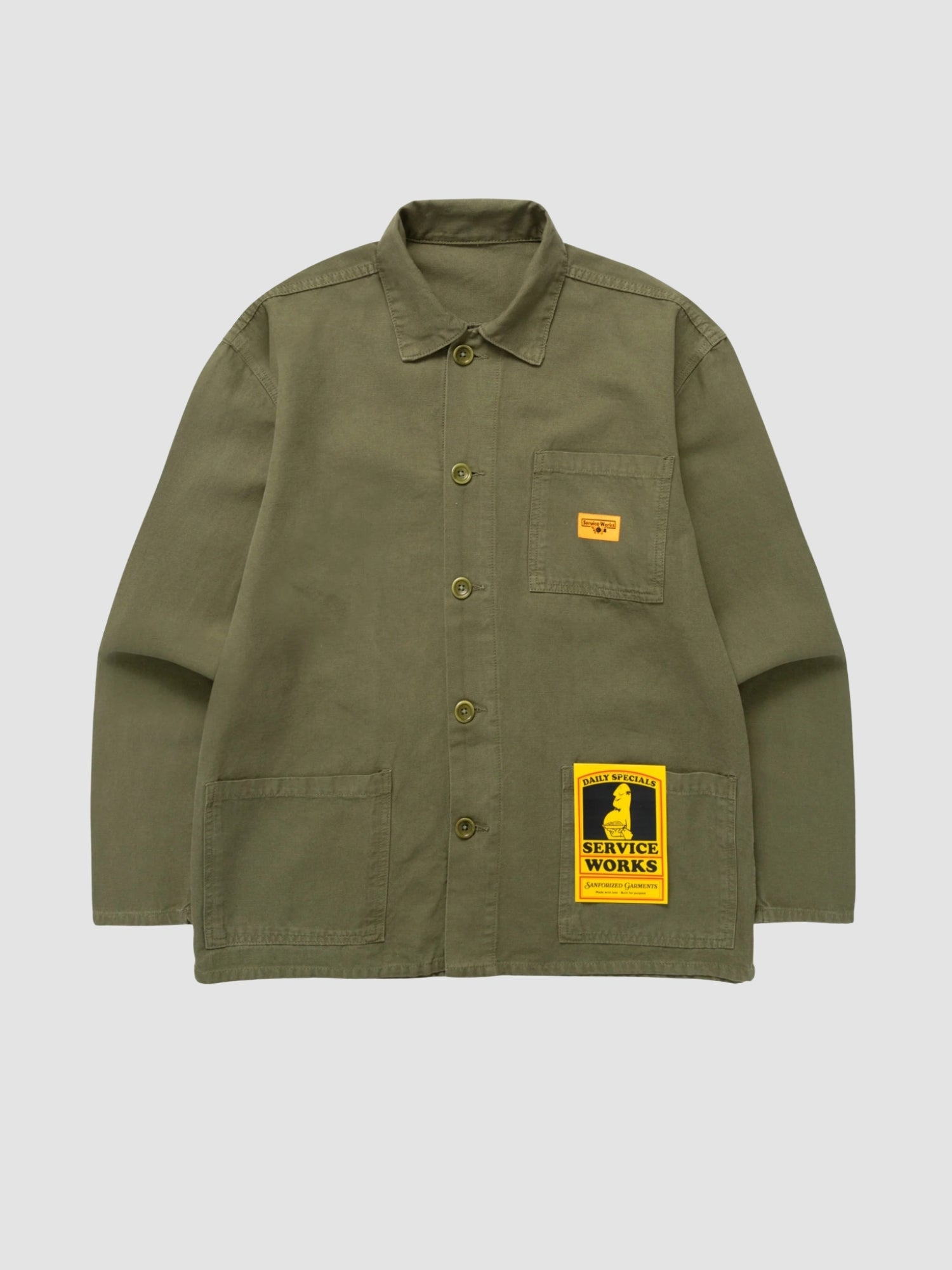 CANVAS CHORE SHIRT - olive