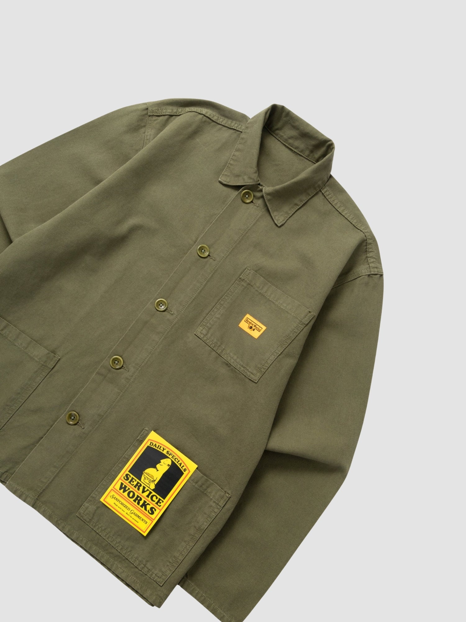 CANVAS CHORE SHIRT - olive