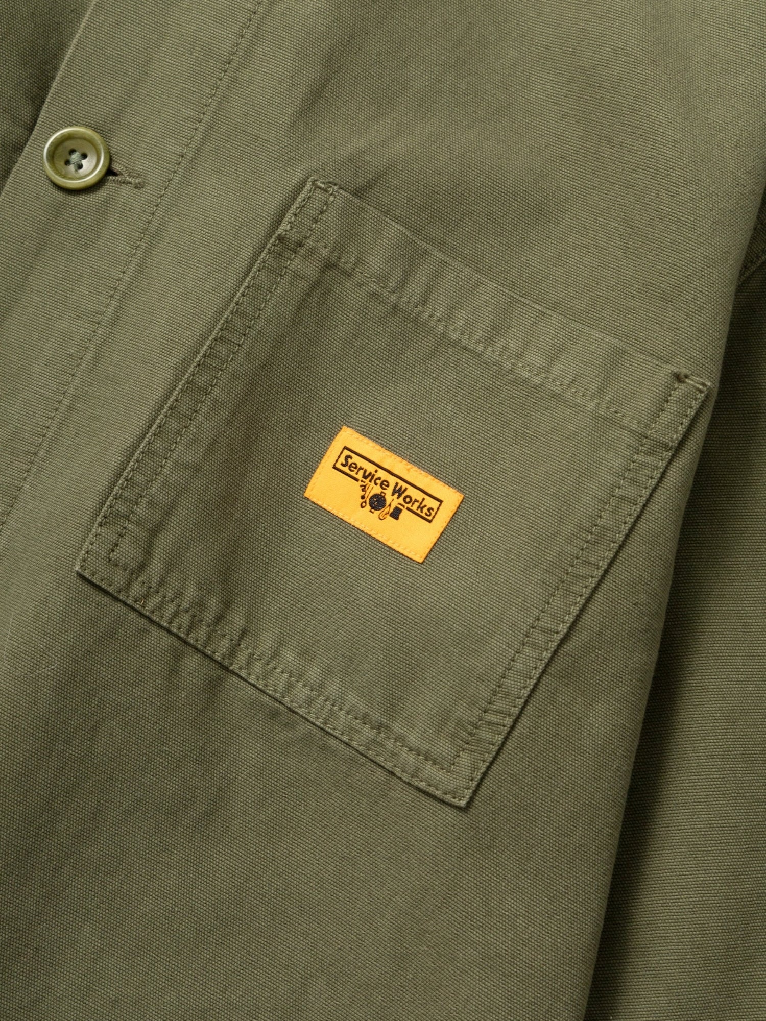 CANVAS CHORE SHIRT - olive