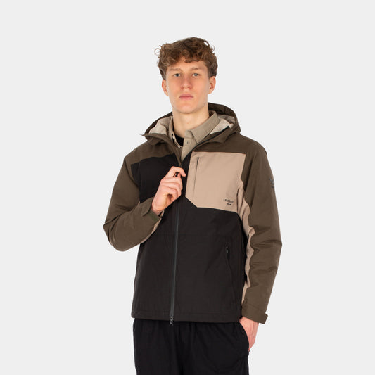 NILAS ANORAK - black/olive
