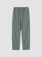 FLINT PANT - velvet green garment dyed