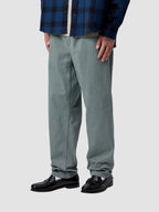FLINT PANT - velvet green garment dyed