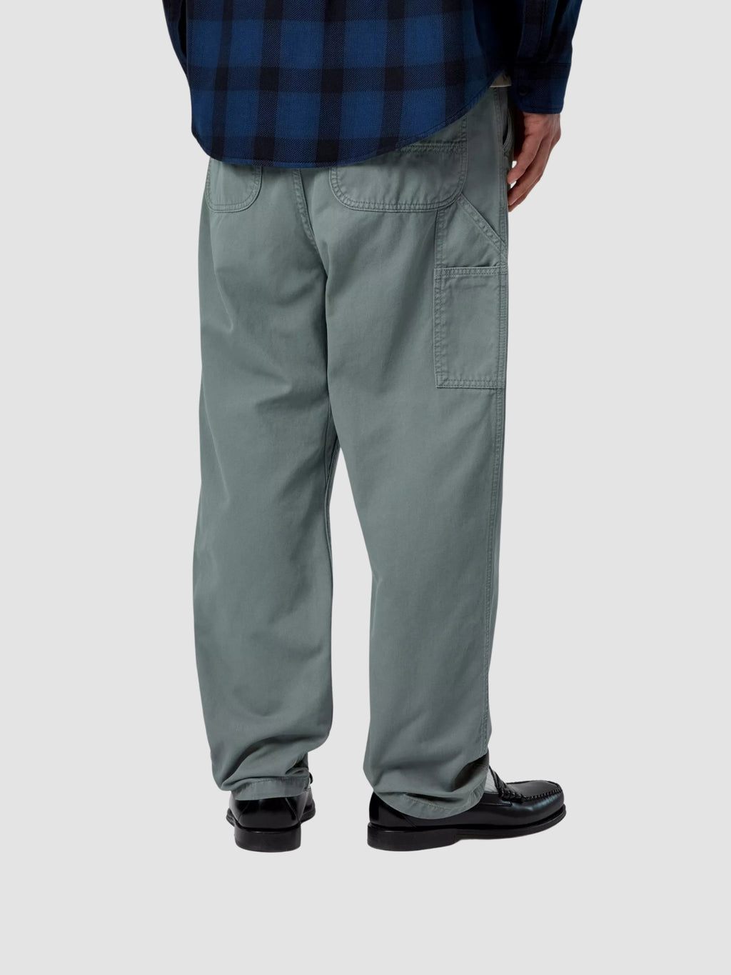 FLINT PANT - velvet green garment dyed
