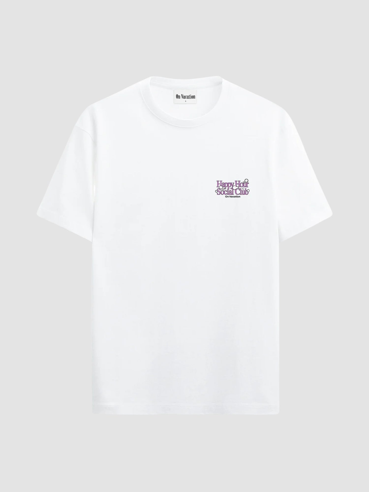 HAPPY HOUR SOCIAL CLUB TEE - white