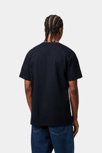 S/S CHASE T-SHIRT - dark navy/gold