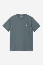 S/S CHASE T-SHIRT - cozy blue/gold