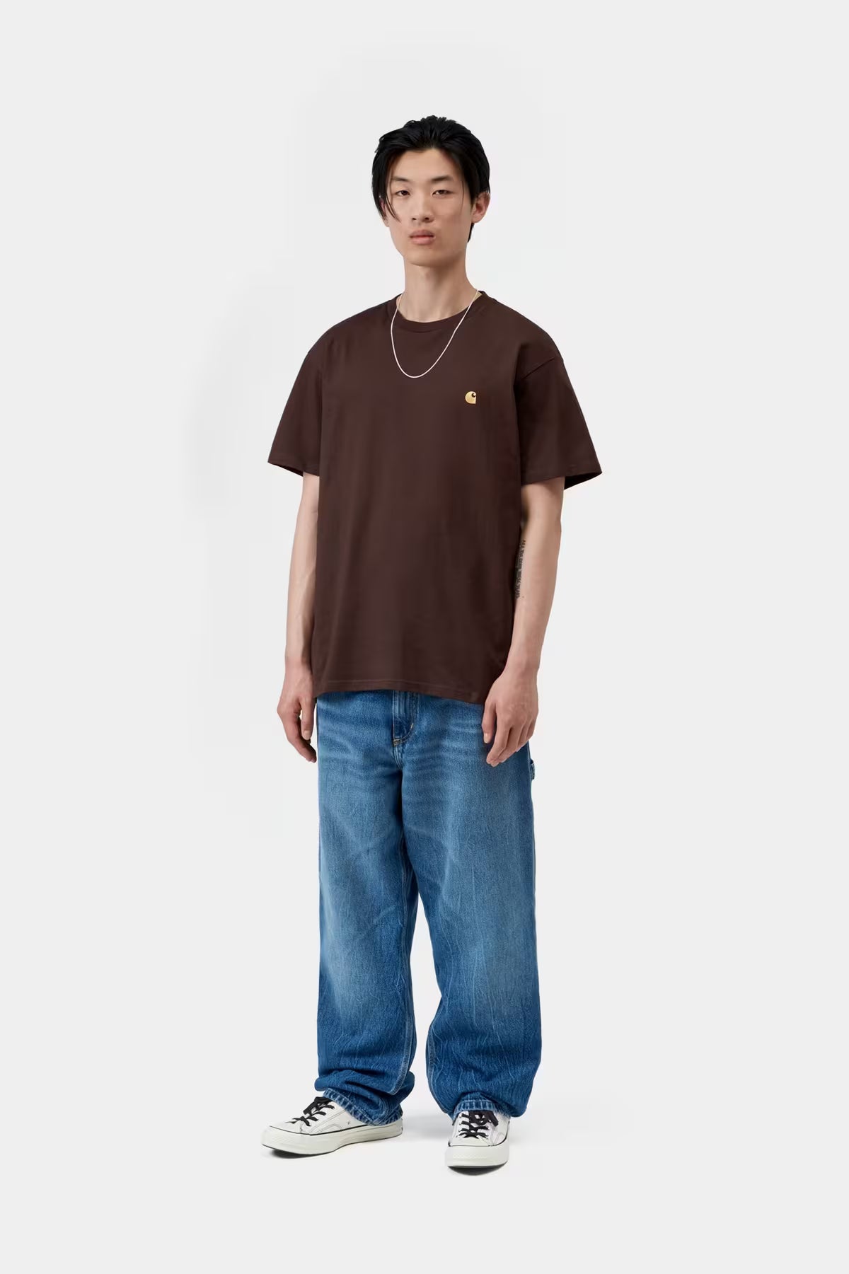 S/S CHASE T-SHIRT - palisander/gold