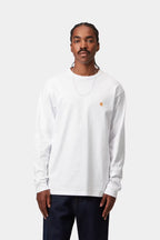 L/S CHASE T-SHIRT - white/gold