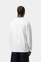 L/S CHASE T-SHIRT - white/gold
