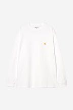L/S CHASE T-SHIRT - white/gold