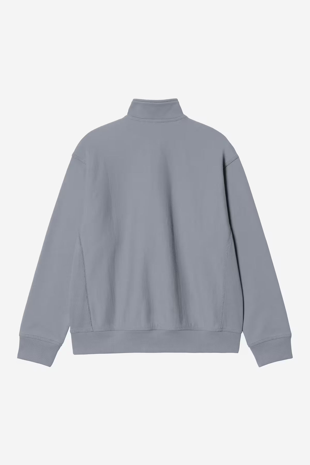 HALF ZIP AMERICAN SCRIPT SWEAT - shady blue