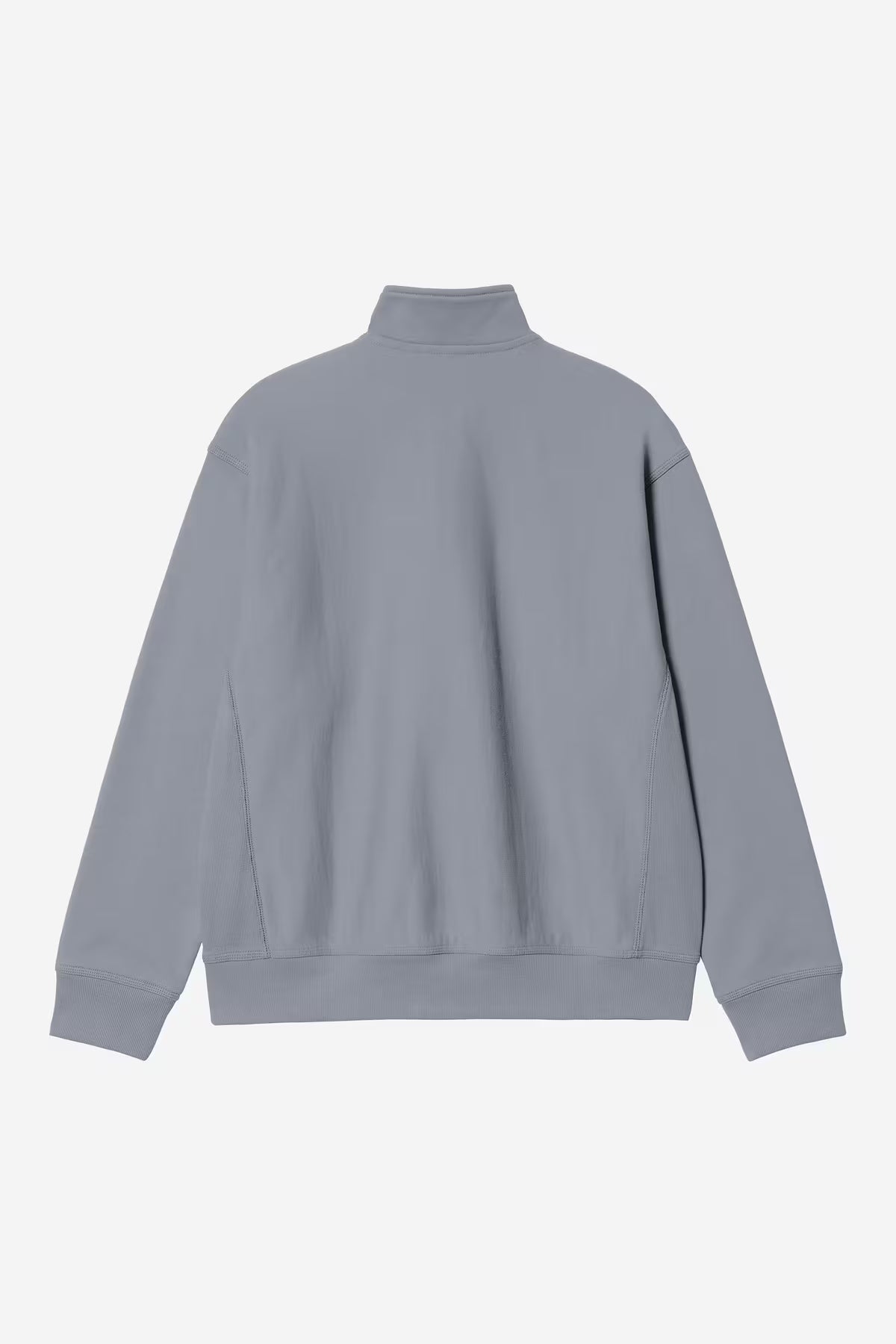 HALF ZIP AMERICAN SCRIPT SWEAT - shady blue