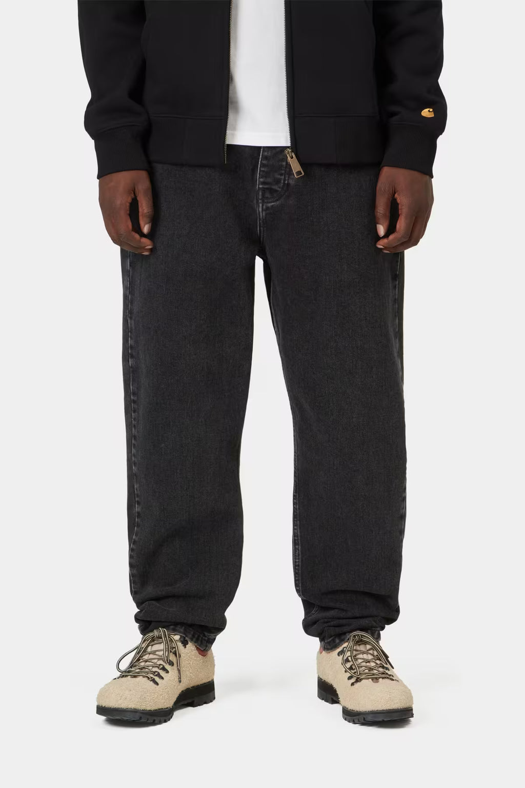NEWEL PANT - black stone washed
