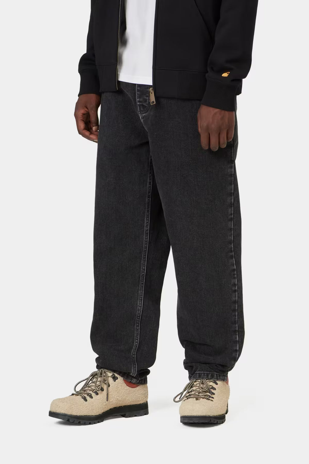 NEWEL PANT - black stone washed