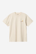 S/S AMERICAN SCRIPT T-SHIRT - natural