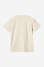 S/S AMERICAN SCRIPT T-SHIRT - natural