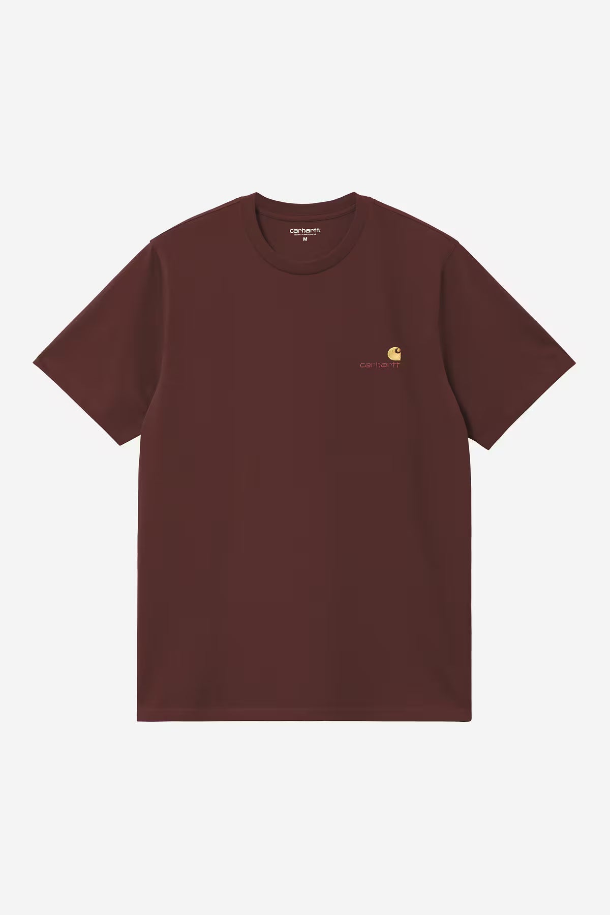 S/S AMERICAN SCRIPT T-SHIRT - amarone