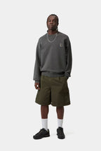 NELSON SWEAT - black garment dyed