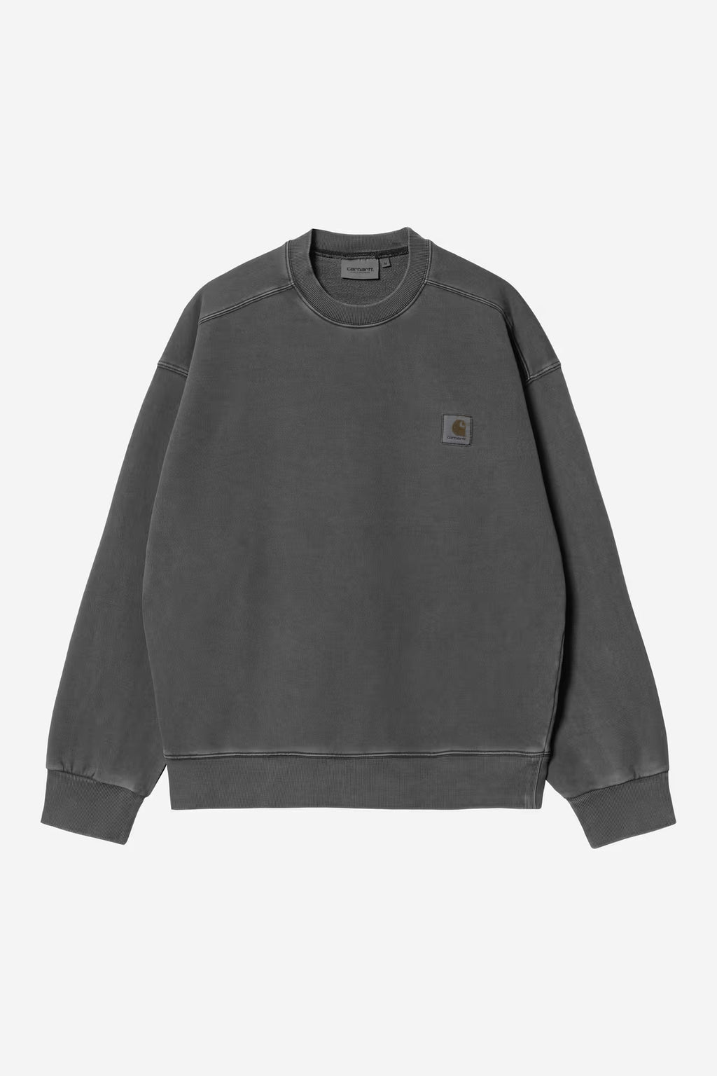 NELSON SWEAT - black garment dyed