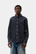 L/S MADISON CORD SHIRT - dark navy