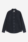 L/S MADISON CORD SHIRT - dark navy