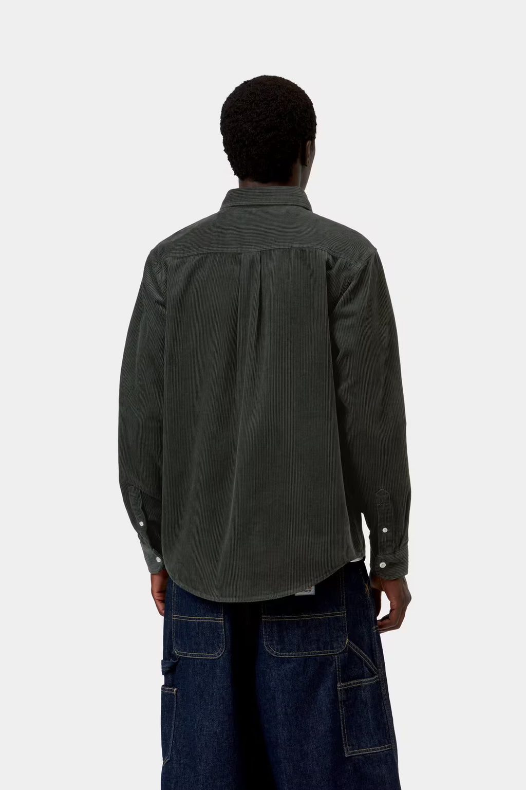 L/S MADISON CORD SHIRT - raven