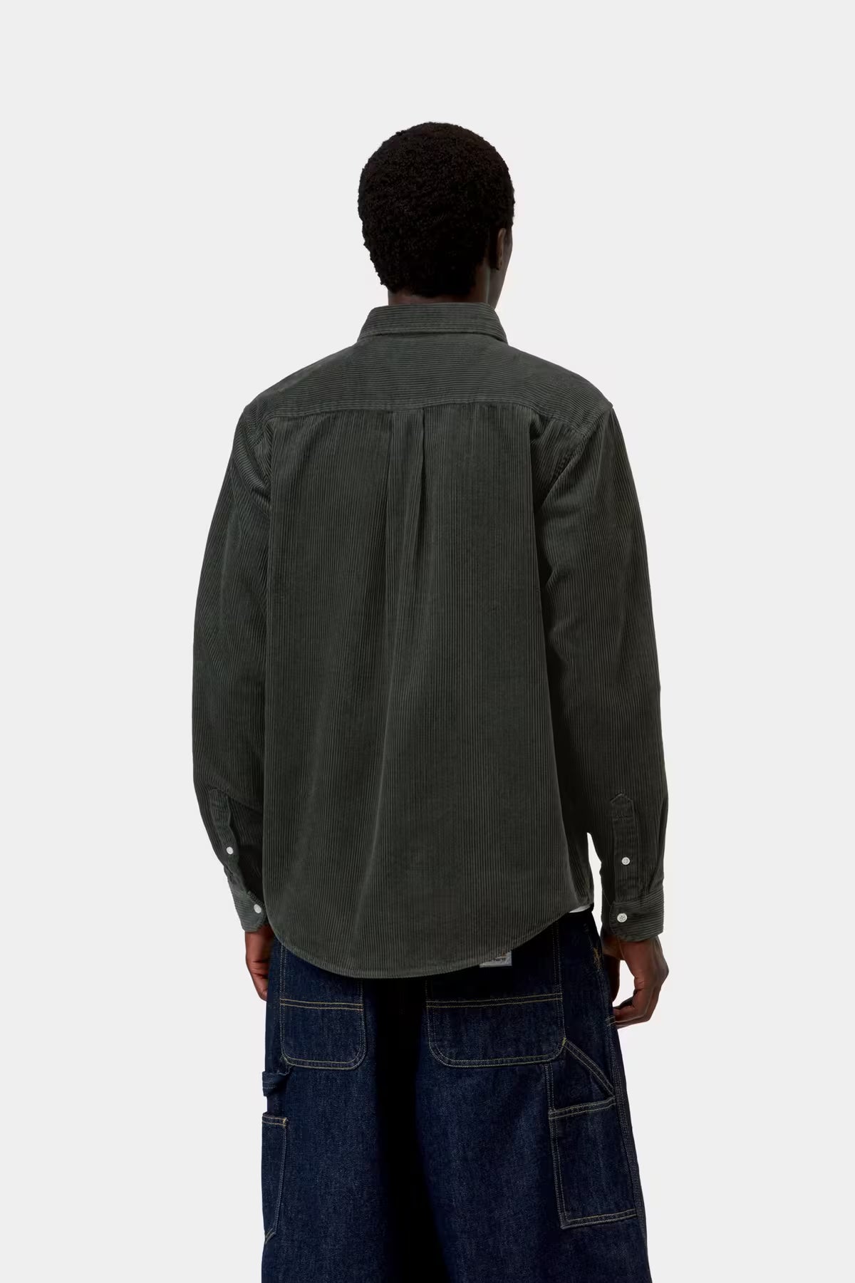 L/S MADISON CORD SHIRT - raven