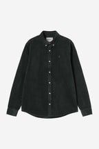 L/S MADISON CORD SHIRT - raven