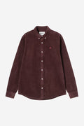 L/S MADISON CORD SHIRT - amarone
